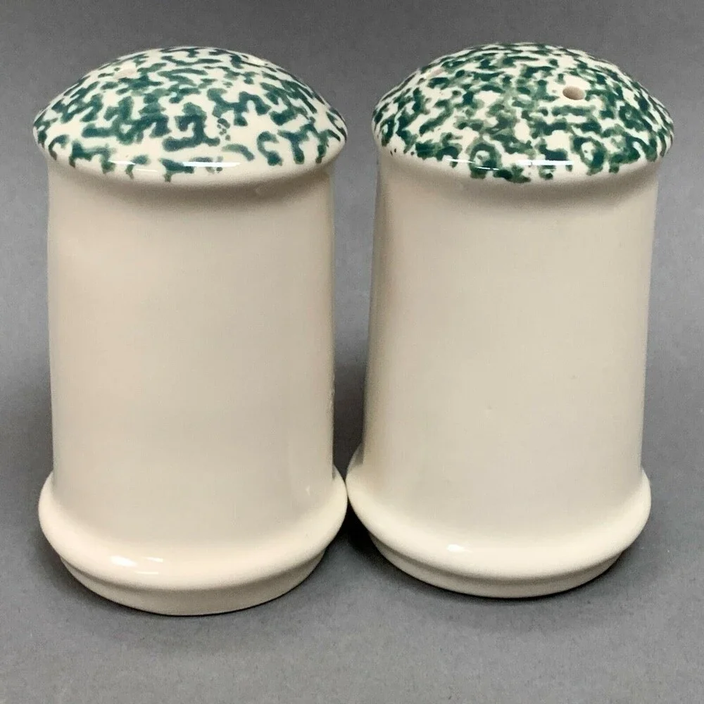 Spongeware Salt & Pepper Shakers Snowmen‎ Let it Snow Christmas Set of 2